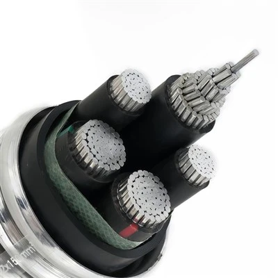 YJLHS XLPE สายไฟเชื่อมต่อกัน PVC ตัวนำอลูมิเนียมอัลลอยด์ที่หายากของโลก XLPE หุ้มเกราะ
