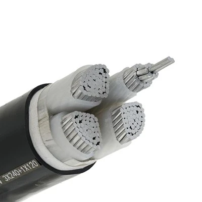 YJLV 0.6/1KV ใช้กลางแจ้ง LV อลูมิเนียม XLPE สายเคเบิล UV หุ้มเกราะ