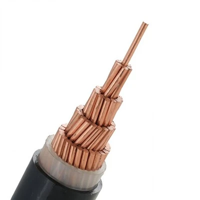 YJV XLPE ฉนวน PVC แกนเดี่ยวสายเคเบิลอุตสาหกรรมแกนทองแดงบริสุทธิ์สายไฟแรงดันต่ำ